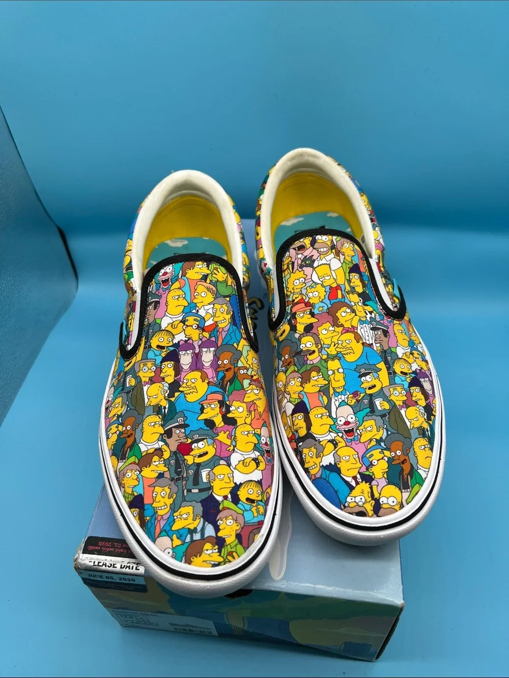 Rare Vans The Simpsons Slip-On Shoes Men’s 12 Comfycush used once